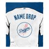 [Personalization Only] OFFICIAL MLB Jersey Personalized Silk Touch Throw Blanket - Dodgers