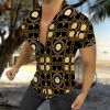 European and American New Men's Casual Shirts Short Sleeve 3D Digital Printing Leopard Printing Men's Shirts